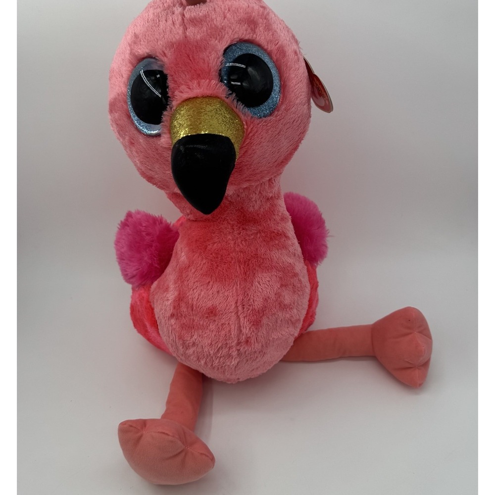 TY Beanie Boos - GILDA the Flamingo (LARGE Size - 17 inch) - MWMTs Boo Toy
